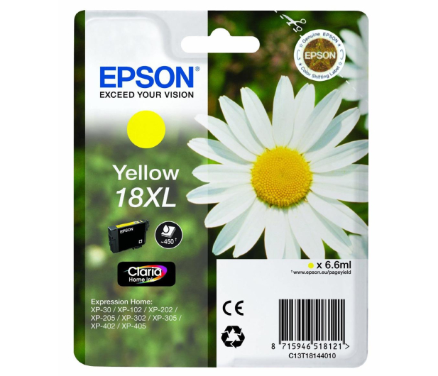 EPSON Tusz Epson T1814 XL yellow C13T18144010 - 150471 - zdjęcie